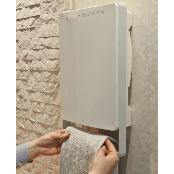 STEBA BS 1800 Touch Badrumsv&auml;rmefl&auml;kt, 1800 Watt, vit / gr&aring;, v&auml;ggmontering