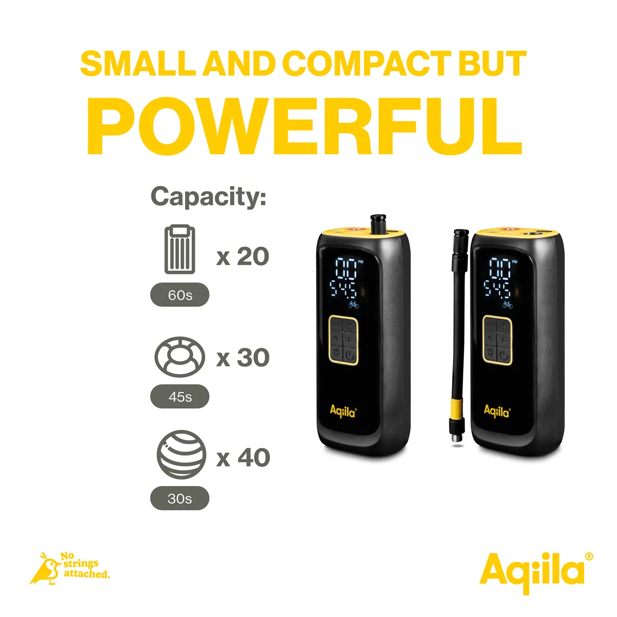 Aqiila Airbird C4 3in1 - air pump, portable compressor