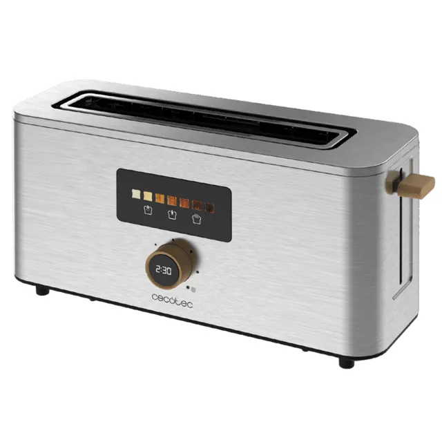 CECOTEC Touch & Toast Extra Leiv&auml;npaahdin 1000 W Ruostumaton ter&auml;s 2 viipaleelle