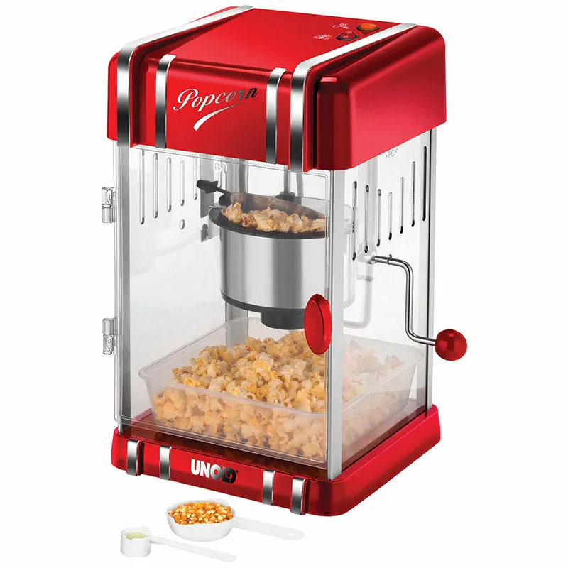 Unold Retro -popcorn-kone, punainen
