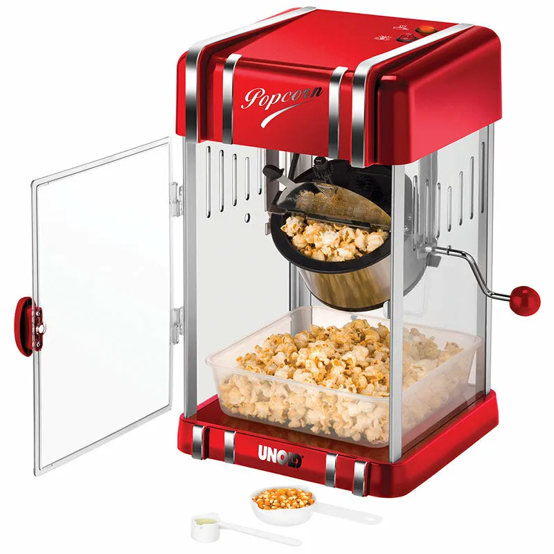 Unold Retro -popcorn-kone, punainen