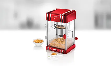 Unold Retro -popcorn-kone, punainen