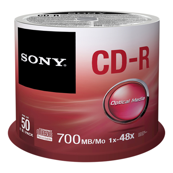 SONY CD-R 700MB/80MIN 48X 50-SPINDLE - Multitronic