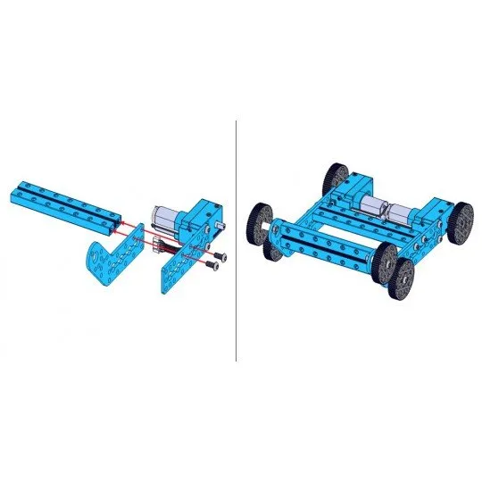 Makeblock Plate 135&deg;, blue