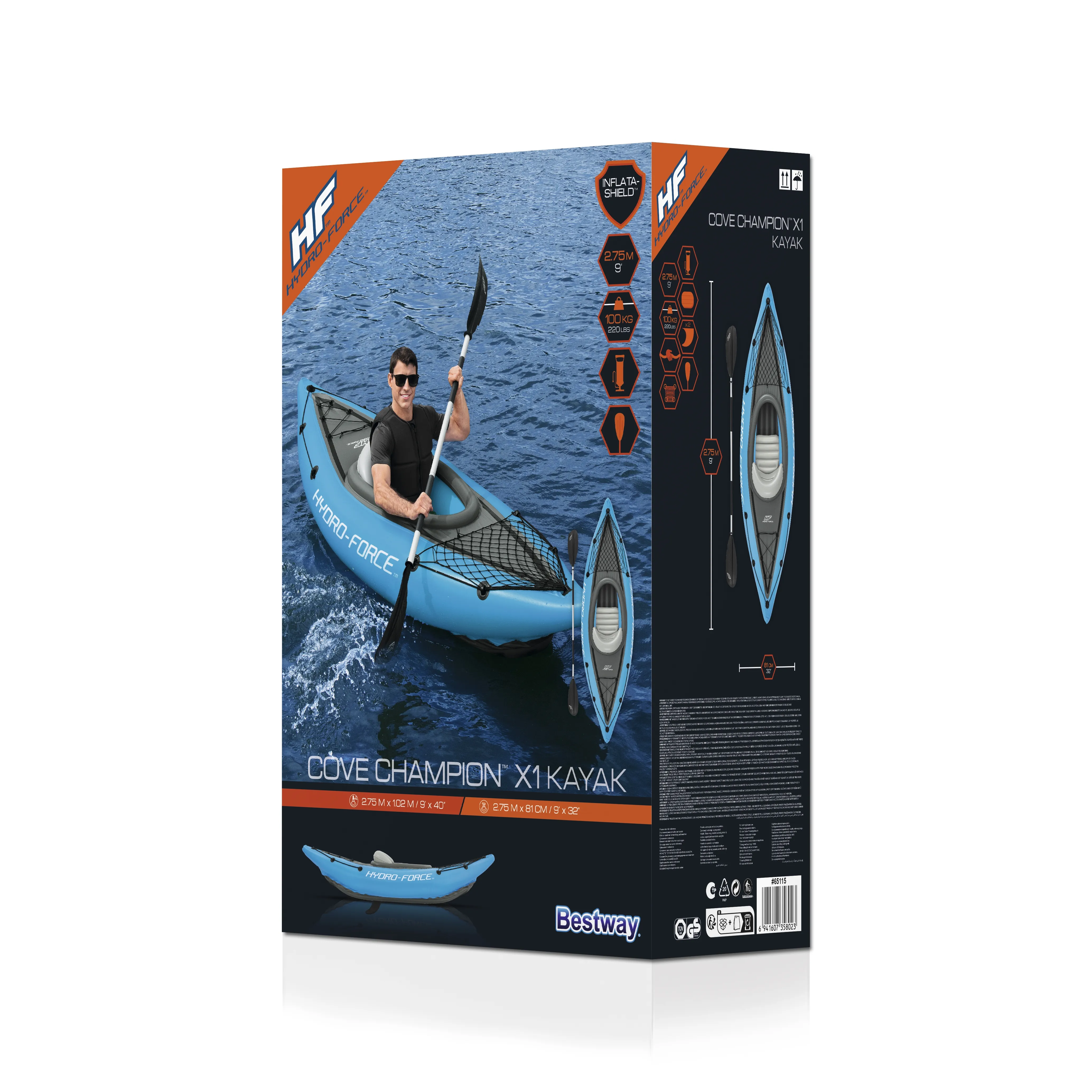 Bestway Hydro Force Cove Champion X1 - kayak, 275 x 81cm