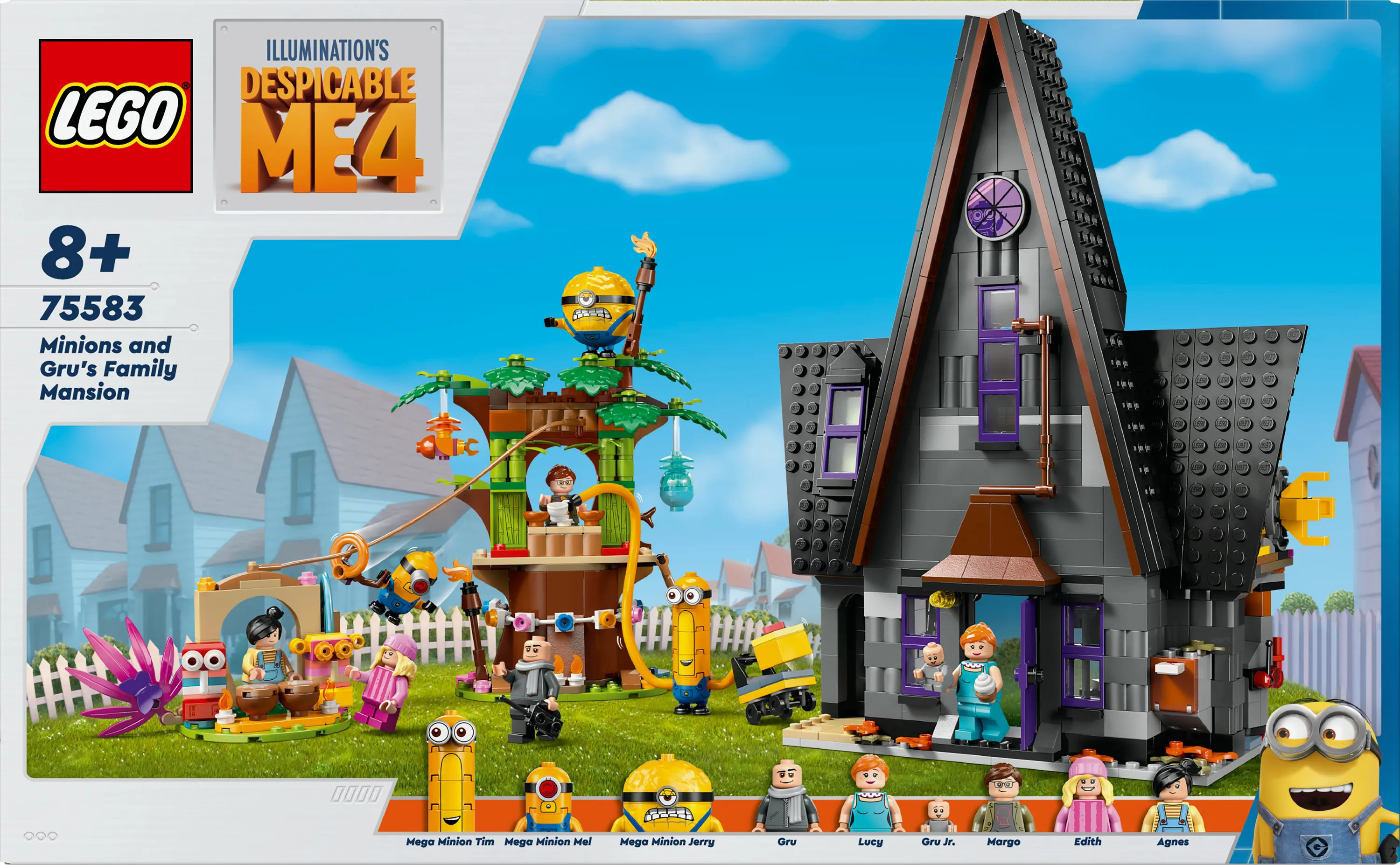 LEGO Despicable Me 4 Minions and Gru's House 75583