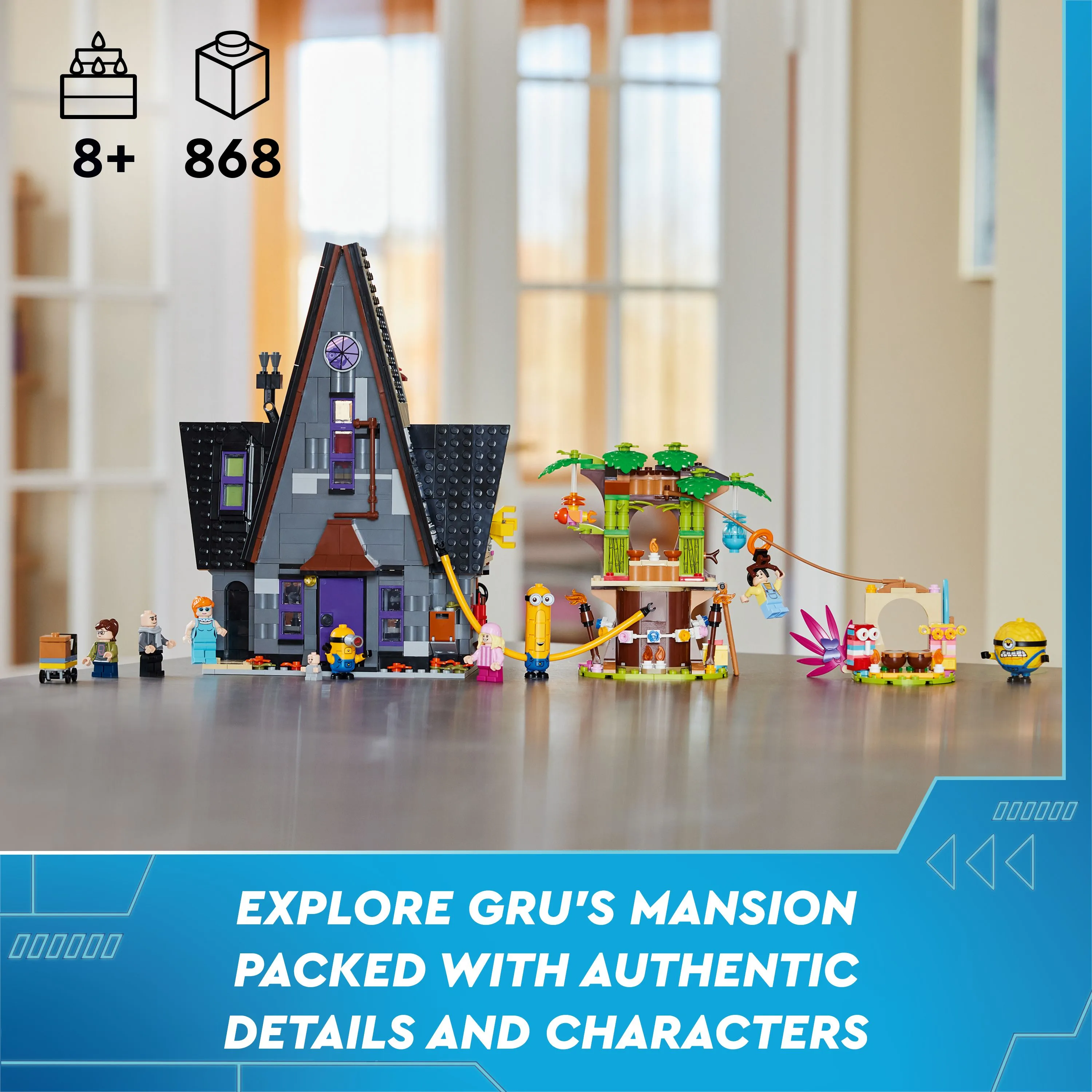 LEGO Despicable Me 4 Minions and Gru's House 75583