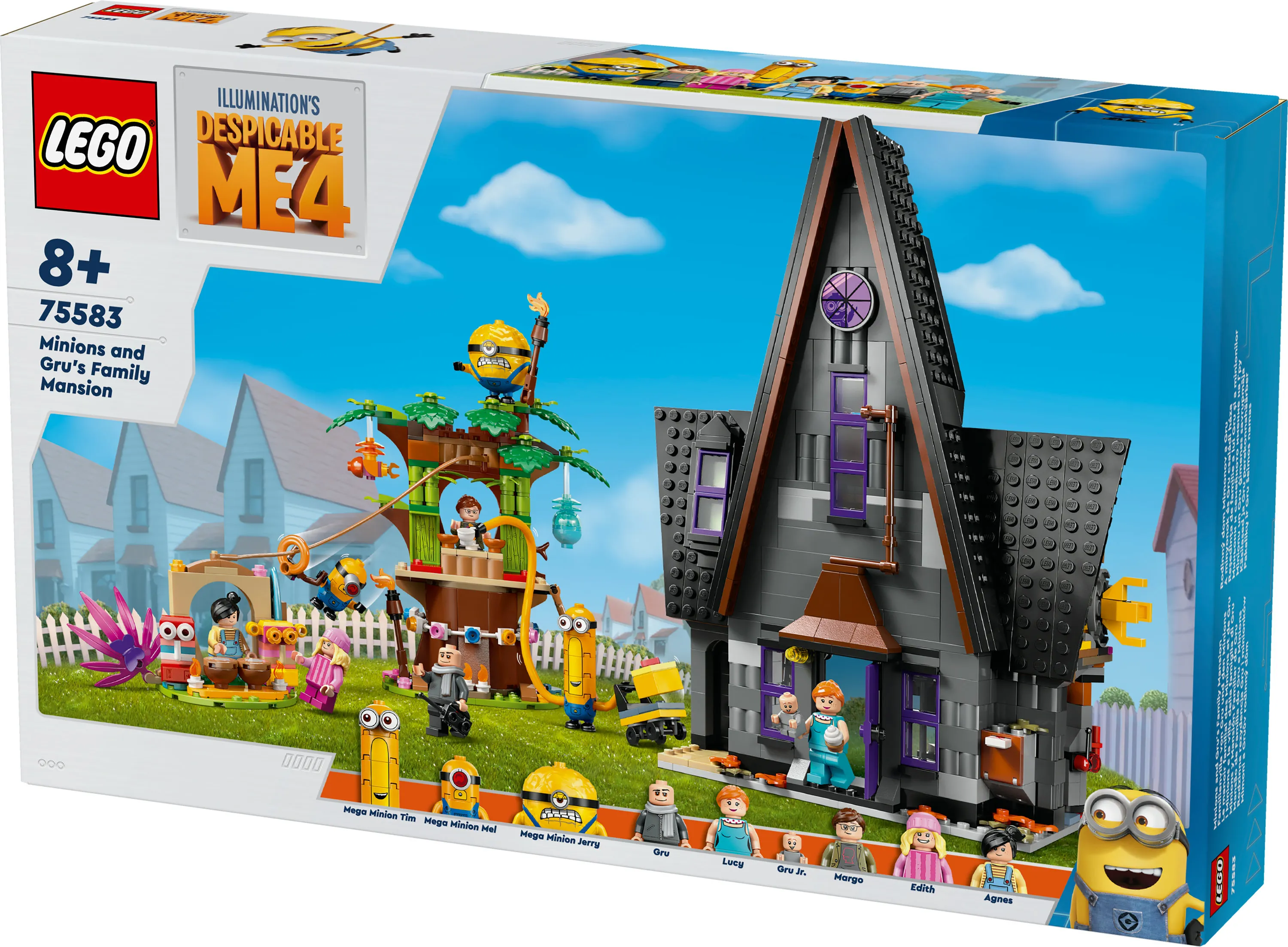 LEGO Despicable Me 4 Minions and Gru's House 75583