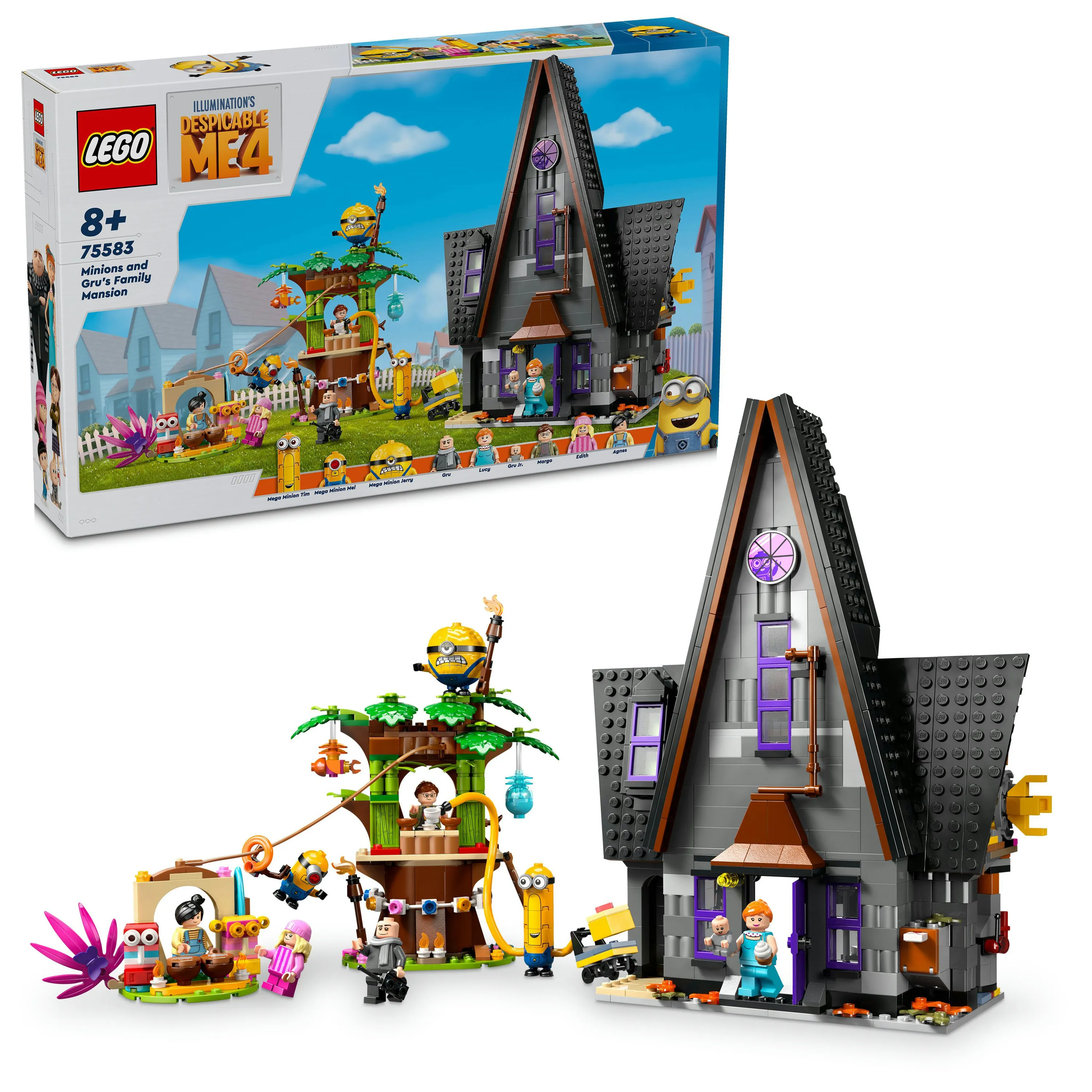 LEGO Despicable Me 4 Minions and Gru's House 75583