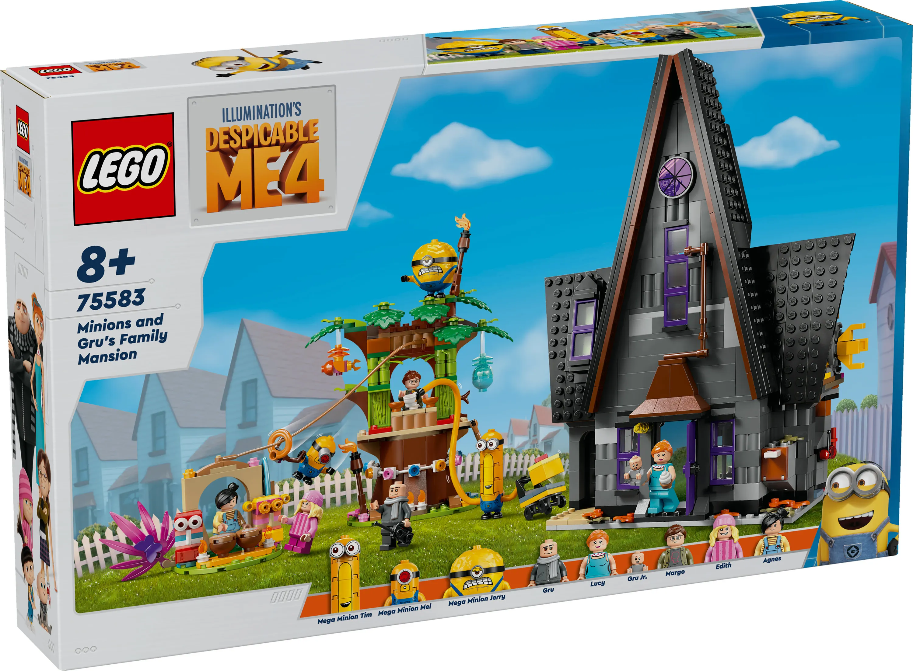LEGO Despicable Me 4 Minions and Gru's House 75583