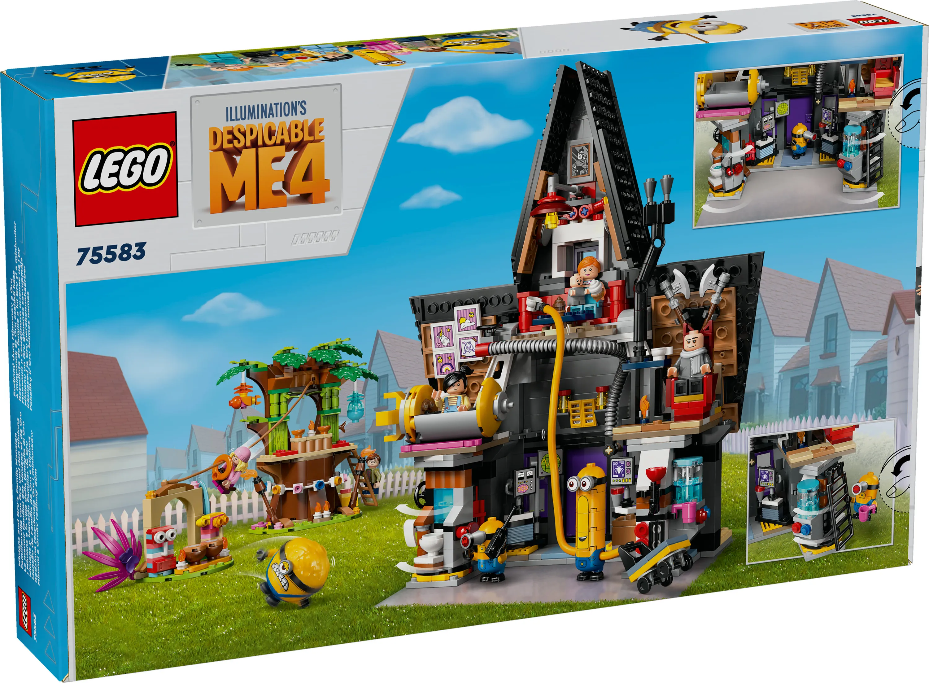 LEGO Despicable Me 4 Minions and Gru's House 75583