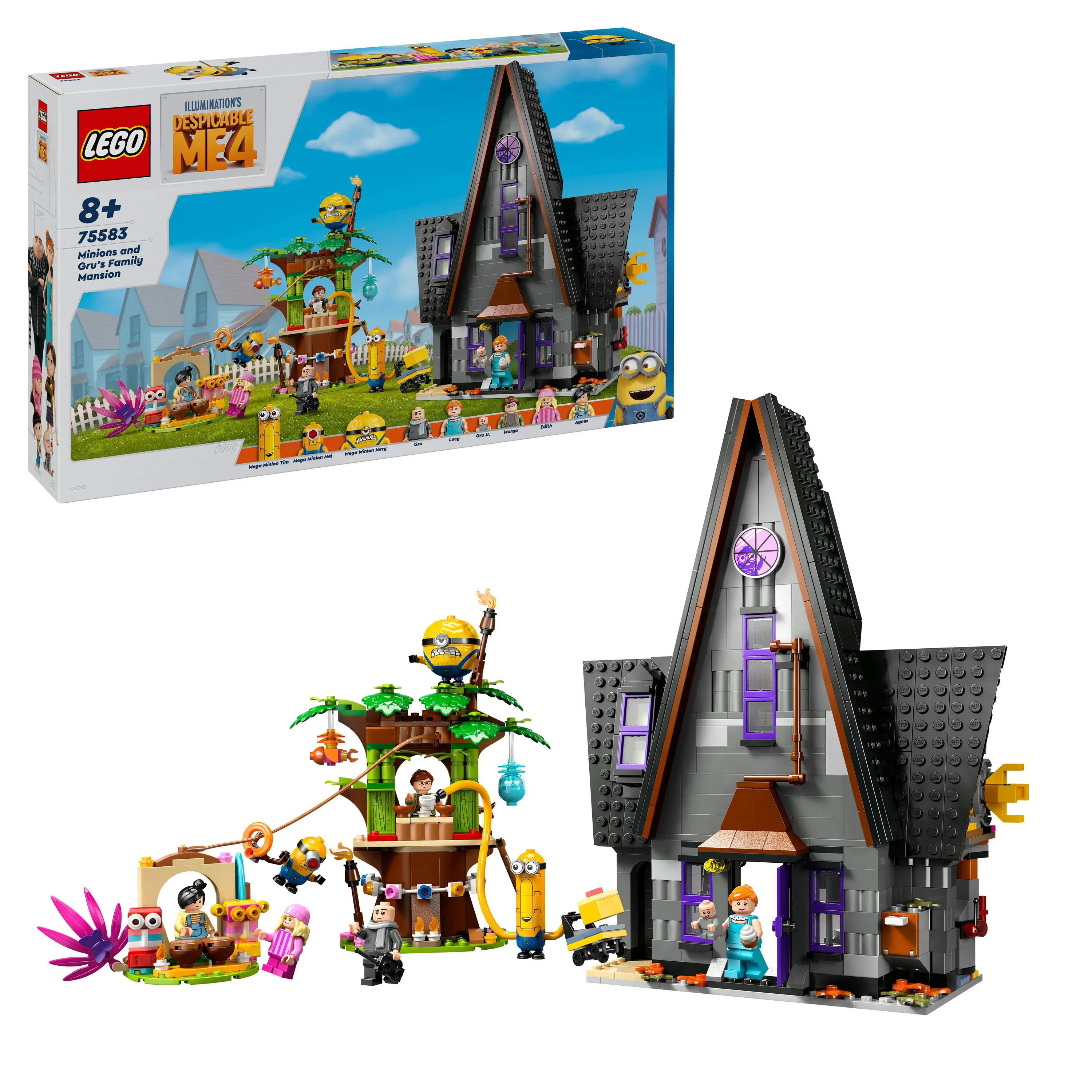 LEGO Despicable Me 4 Minions and Gru's House 75583
