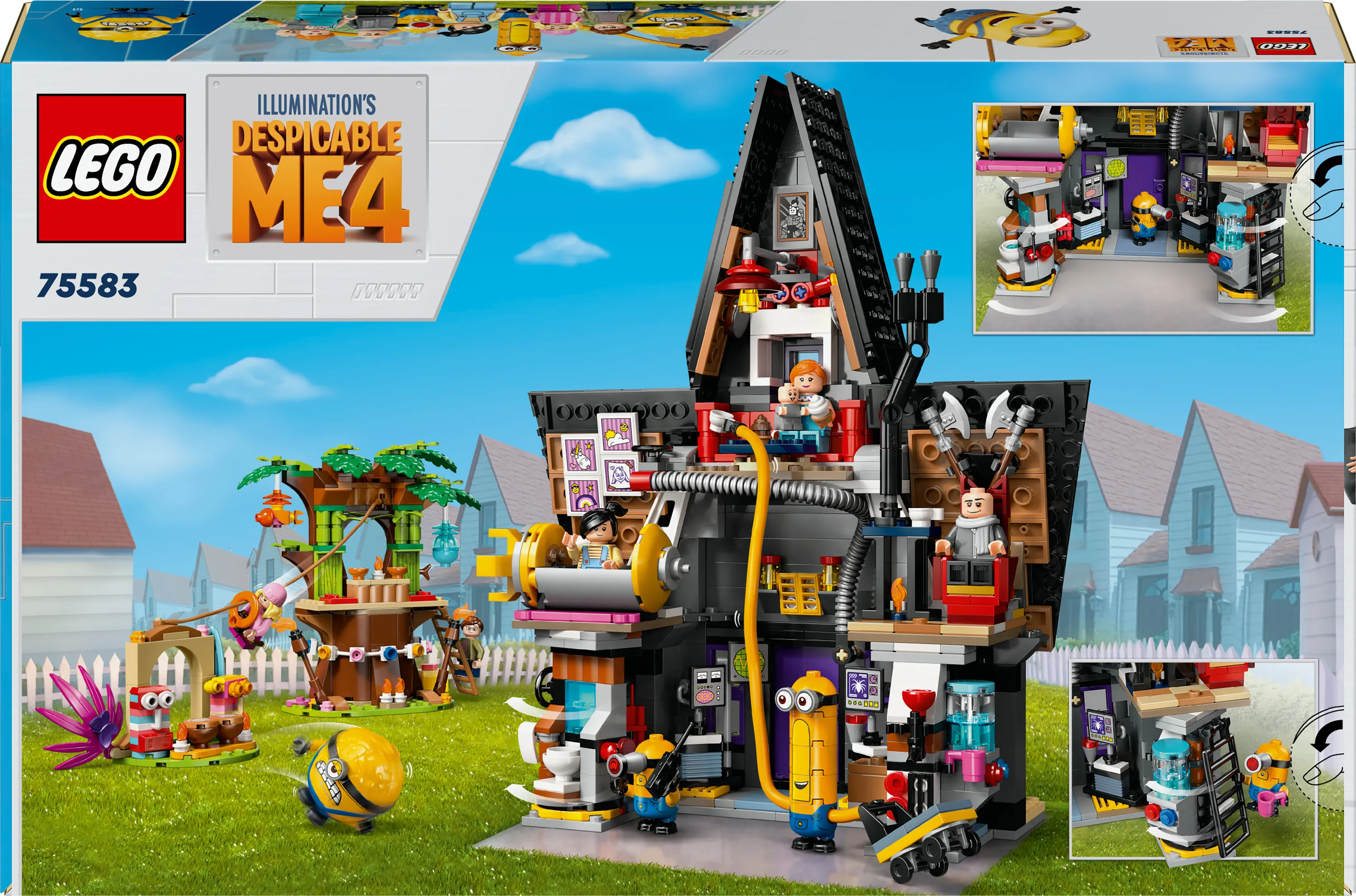 LEGO Despicable Me 4 Minions and Gru's House 75583