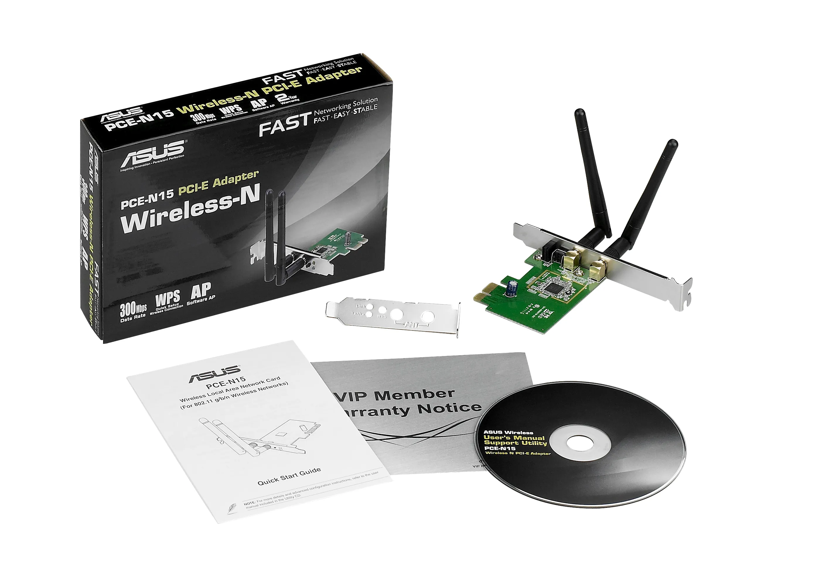 Asus PCE-N15 Wireless PCI-E 300Mbps (2T2R)