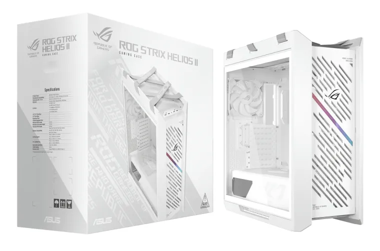 Asus ROG Strix Helios II -miditornikotelo, Valkoinen