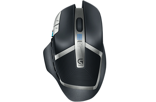 Logitech G602 - tr&aring;dl&ouml;s gaming mus, Svart