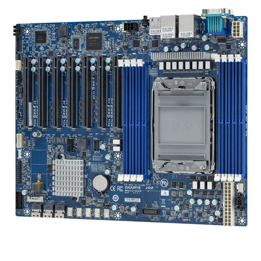 Gigabyte MU72-SU0 - 1.X - emolevy - ATX - Socket P+ - C621A Chipset - USB 3.0 - 2 x Gigabit LAN - onboard graphics