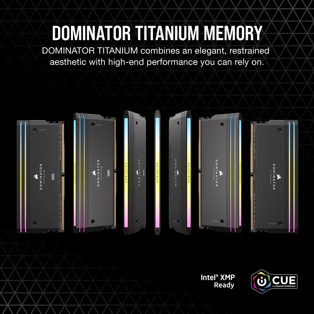Corsair Dominator Titanium 96GB (4x24GB) DDR5 6400MT/s CL32 XMP - minne