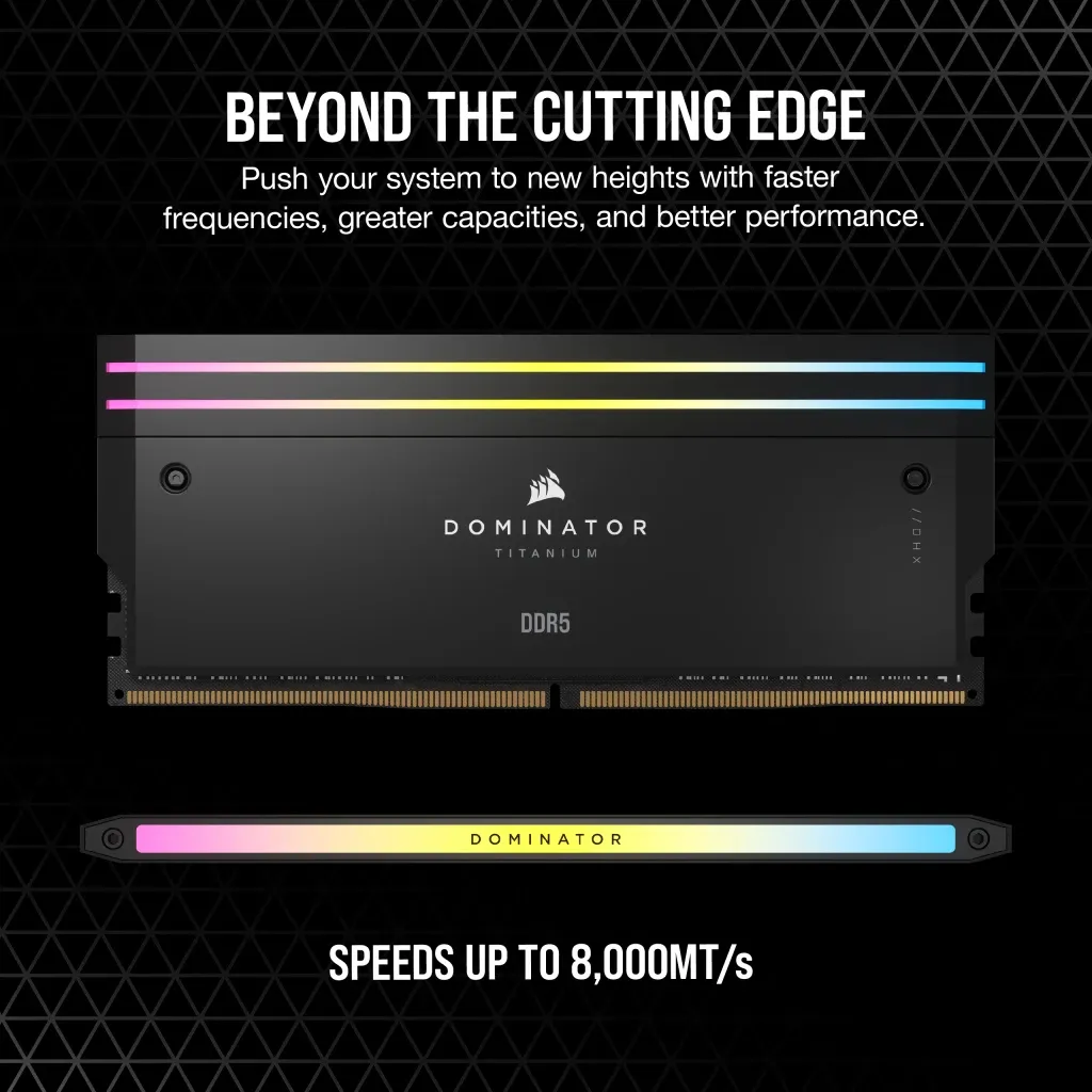 Corsair Dominator Titanium 96GB (4x24GB) DDR5 6400MT/s CL32 XMP - minne
