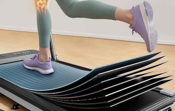 ACEZOE P12 Foldable Electric Treadmill, Black and Gray
