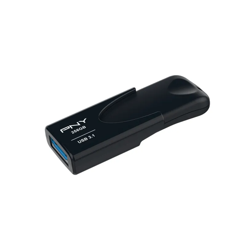 PNY 256GB Attache 4 USB 3.2 Gen 1x1 - memory stick, Black