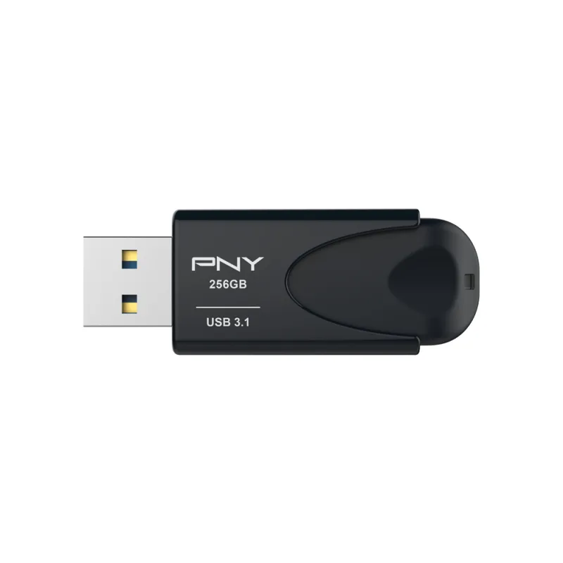 PNY 256GB Attache 4 USB 3.2 Gen 1x1 - memory stick, Black
