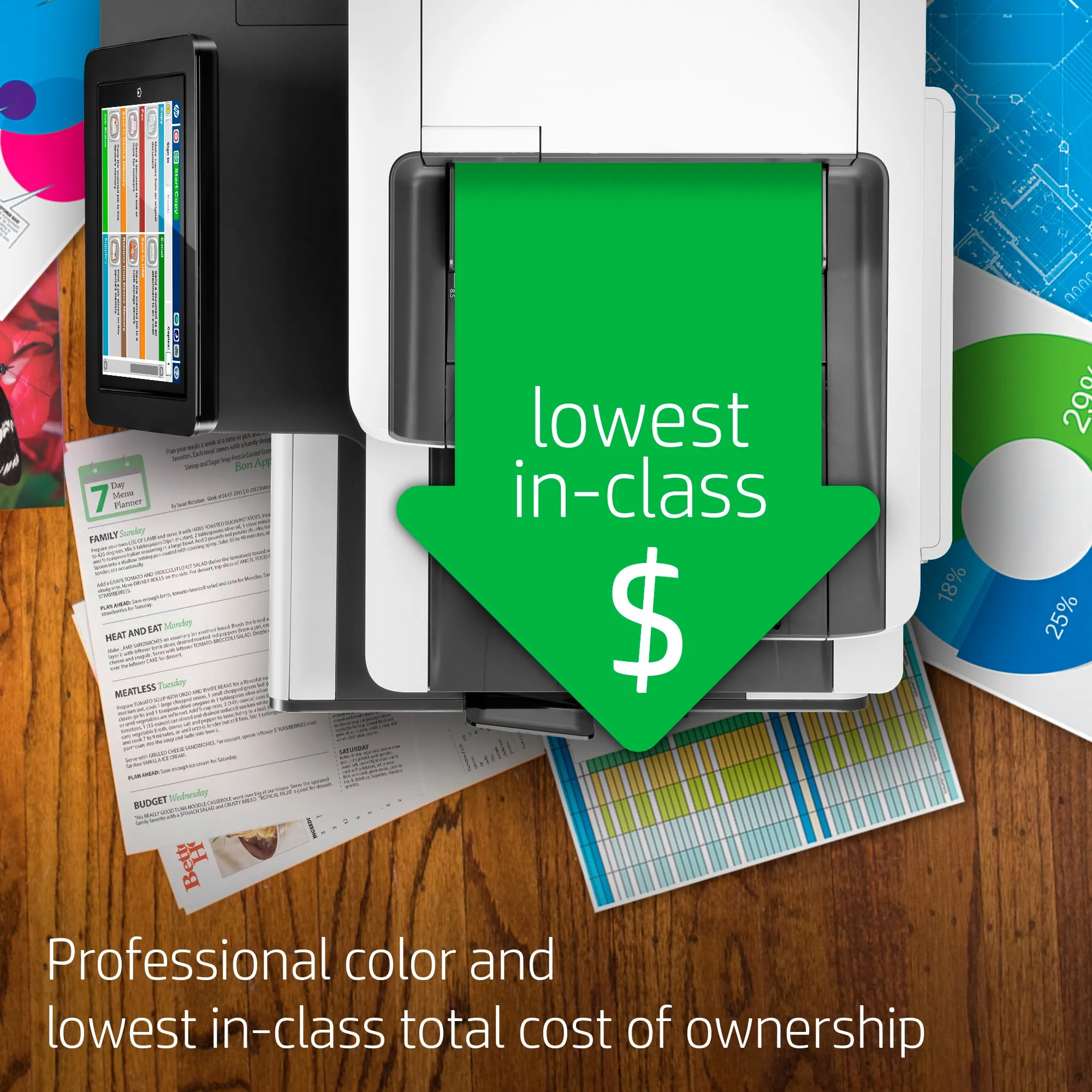 HP PageWide Enterprise MFP 586z Duplex, LAN, A4 - colour Inkjet printer