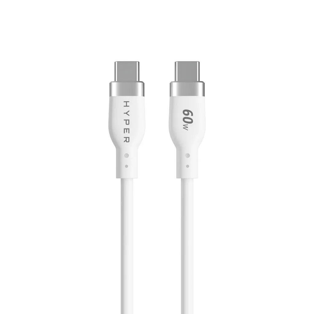 Hyper HyperJuice USB-C - USB-C - cable, White, 1.5m