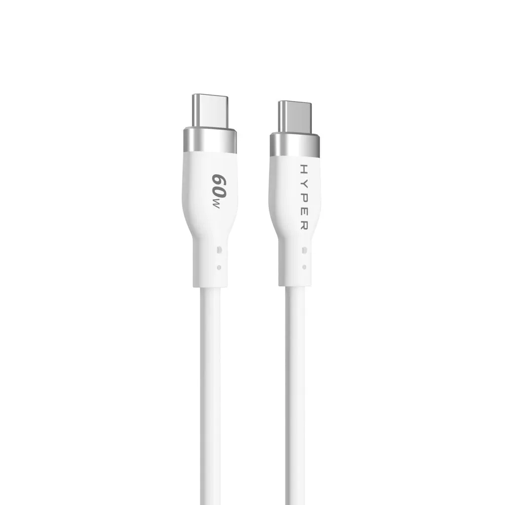 Hyper HyperJuice USB-C - USB-C - cable, White, 1.5m