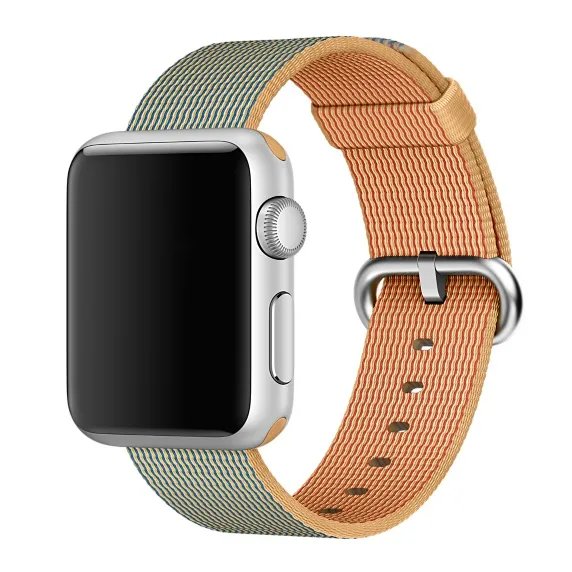 APPLE 38mm Gold/Royal Blue Nylon Band
