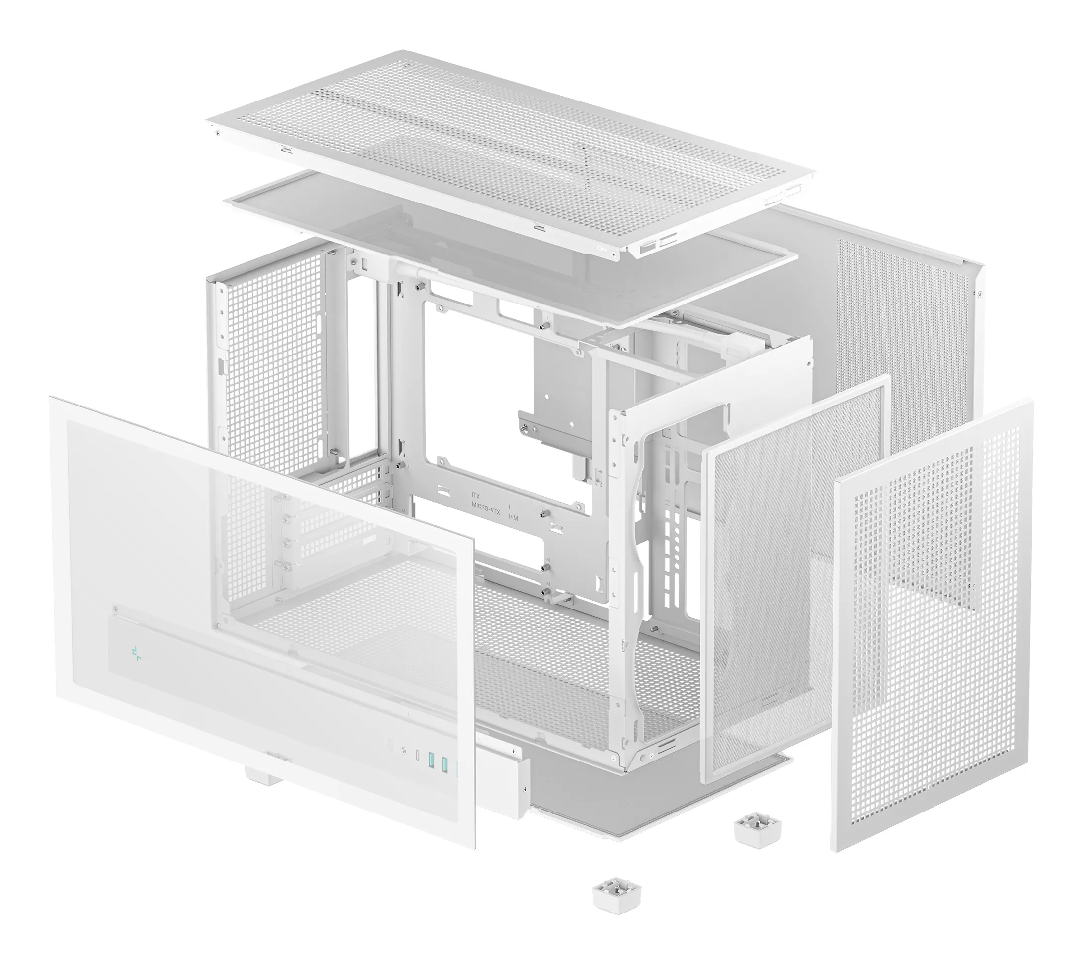 Deepcool CH260 - Micro-tornikotelo, Valkoinen
