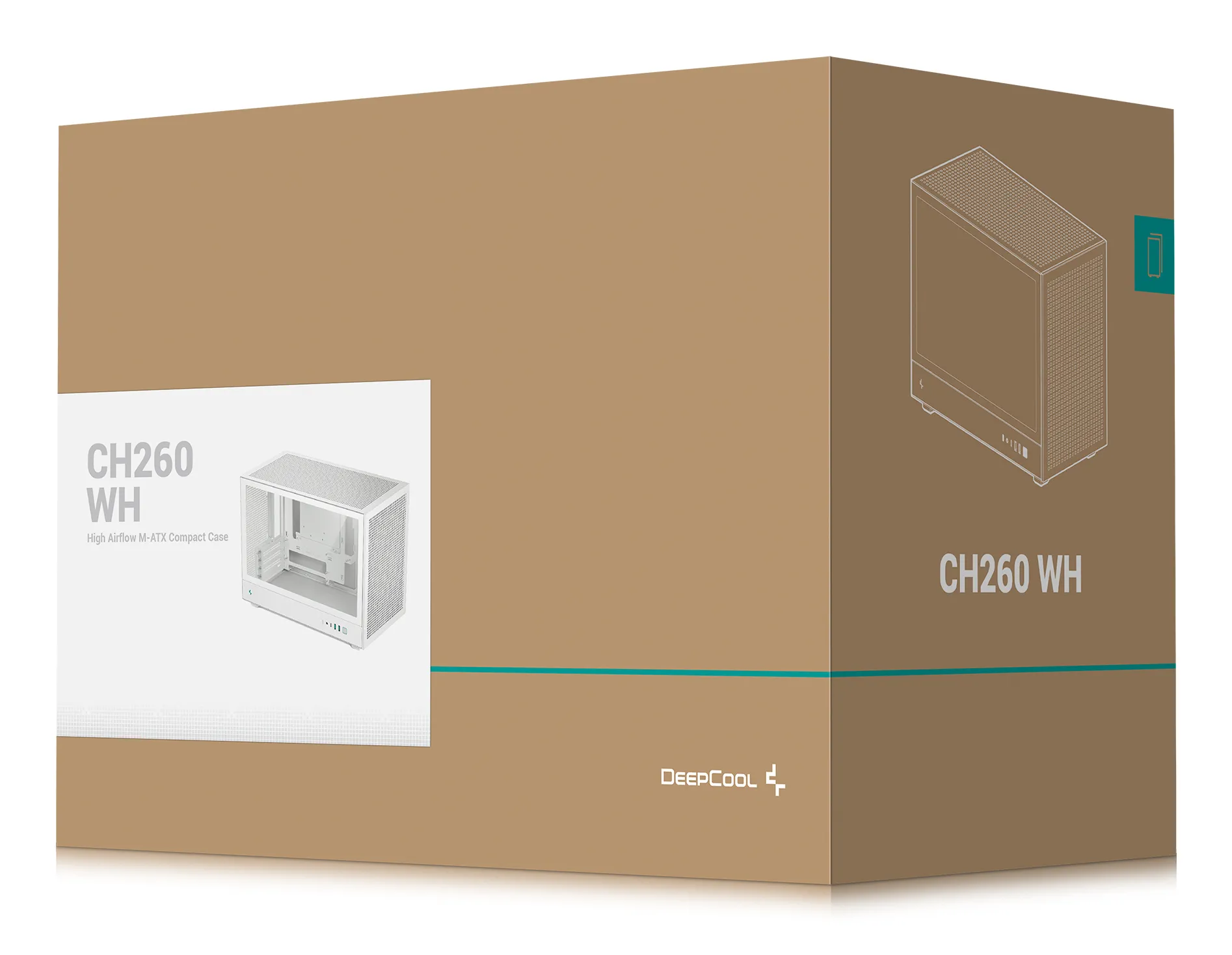 Deepcool CH260 WH - MicroTower case, White