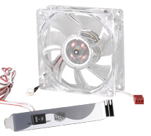 Cooler Master Case Fan LED On/Off Fan 120mm with control panel