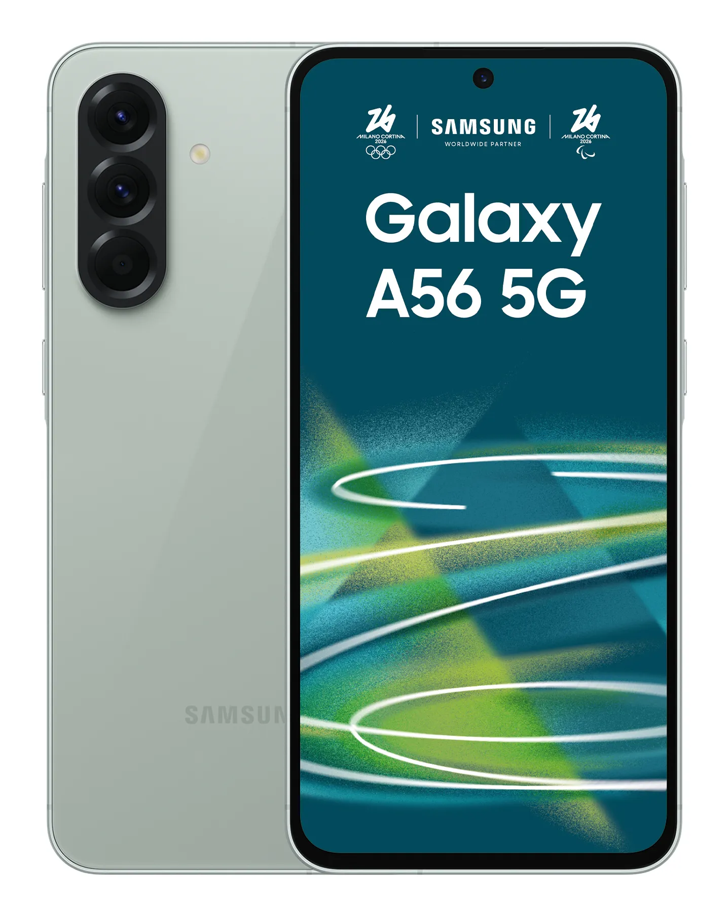 Samsung Galaxy A56 5G 8/128 Gt -puhelin, Awesome Olive + 50&euro; Lahjakortti