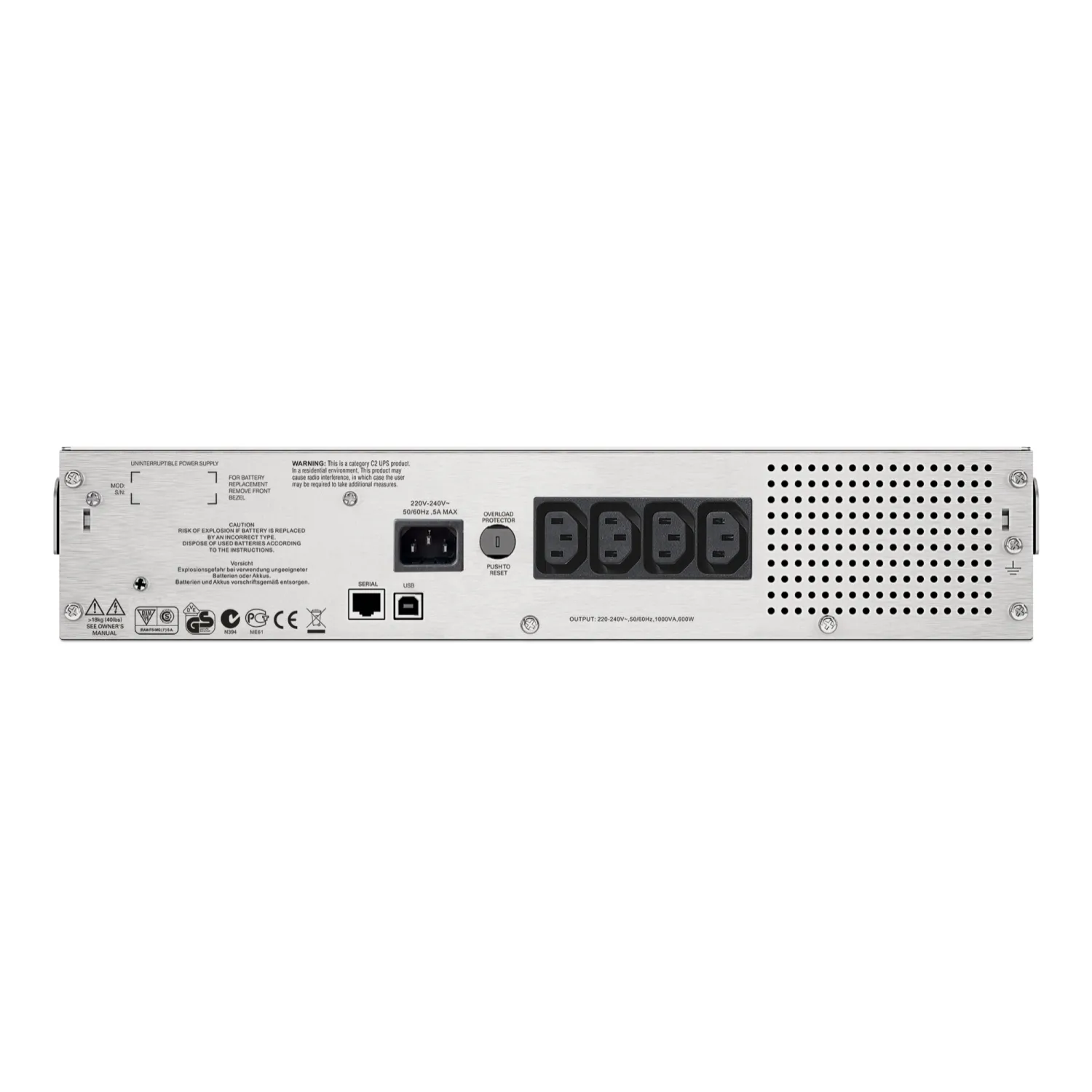 APC Smart-UPS C 1000VA RACK LCD 230V