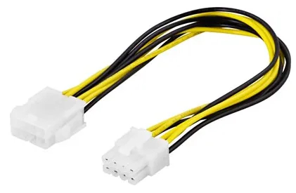 Jatkokaapeli 8-pin EPS12V u-n, 25cm
