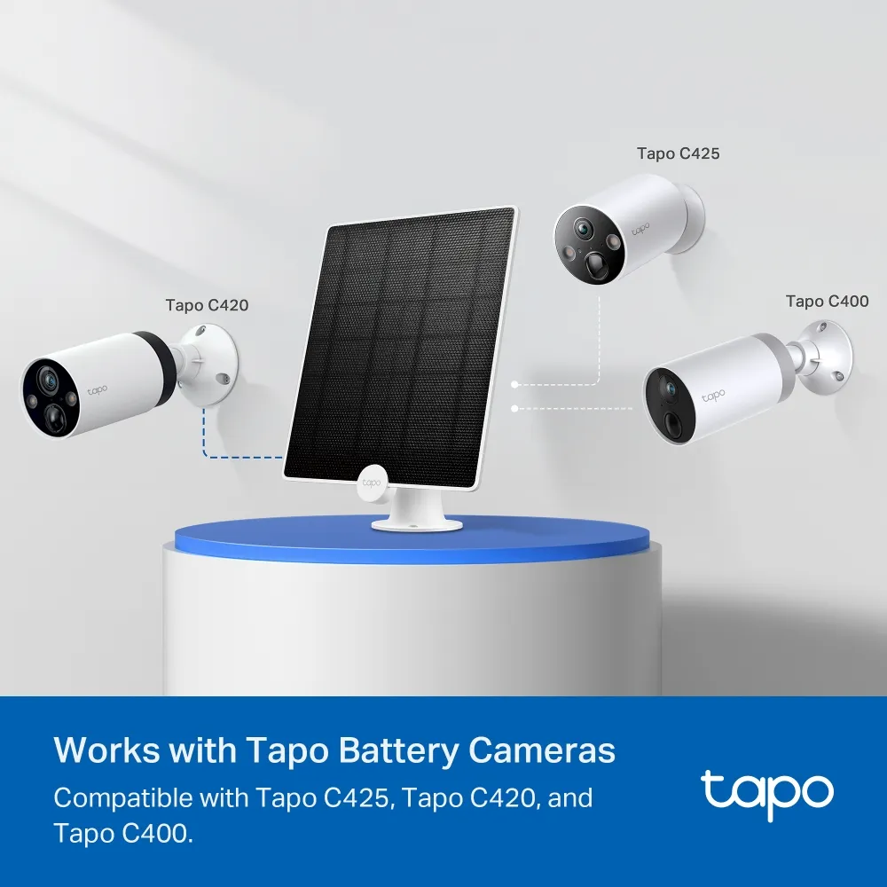 TP-LINK Tapo A200 Solar Panel Non-Stop Solar Power-Captures Free Clean Solar Energy