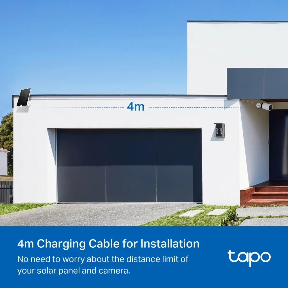TP-LINK Tapo A200 Solar Panel Non-Stop Solar Power-Captures Free Clean Solar Energy