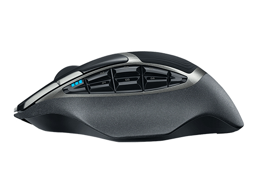 Logitech G602 - tr&aring;dl&ouml;s gaming mus, Svart