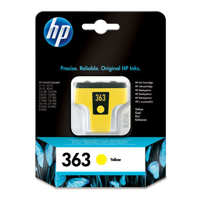 HP No 363 Ink Cart/yellow 6ml