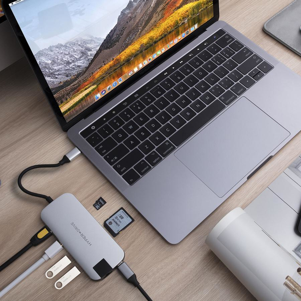 Hyper - Hyperdrive Slim USB-C Hub (Silver)