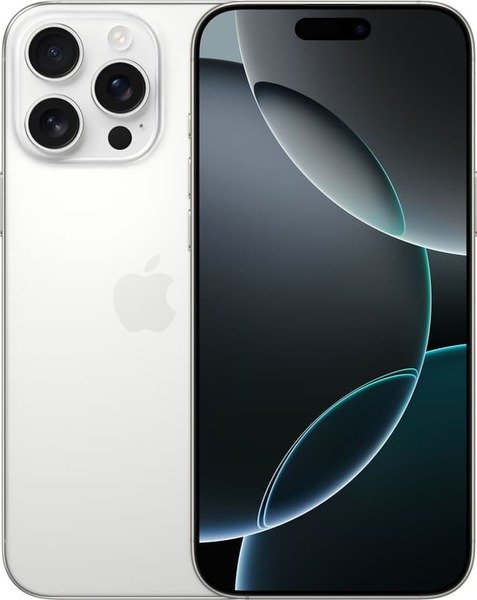 Kunnostettu iPhone 16 Pro Max 256 Gt, valkotitaani (Erinomainen kunto)