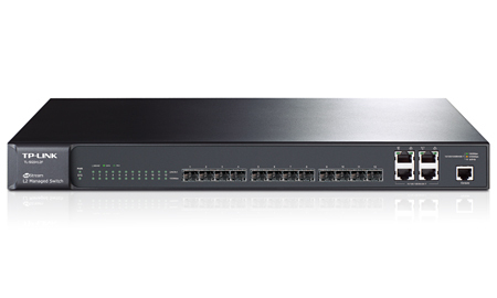 TP-LINK JetStream Gigabit switch, layer 2, 10/100/1000Mbps, svart
