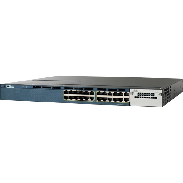 Cisco Catalyst 3560X-24T-E - Kytkin - L3 - Hallinnoitu - 24 x 10/100/1000 - r&auml;kkiin asennettava