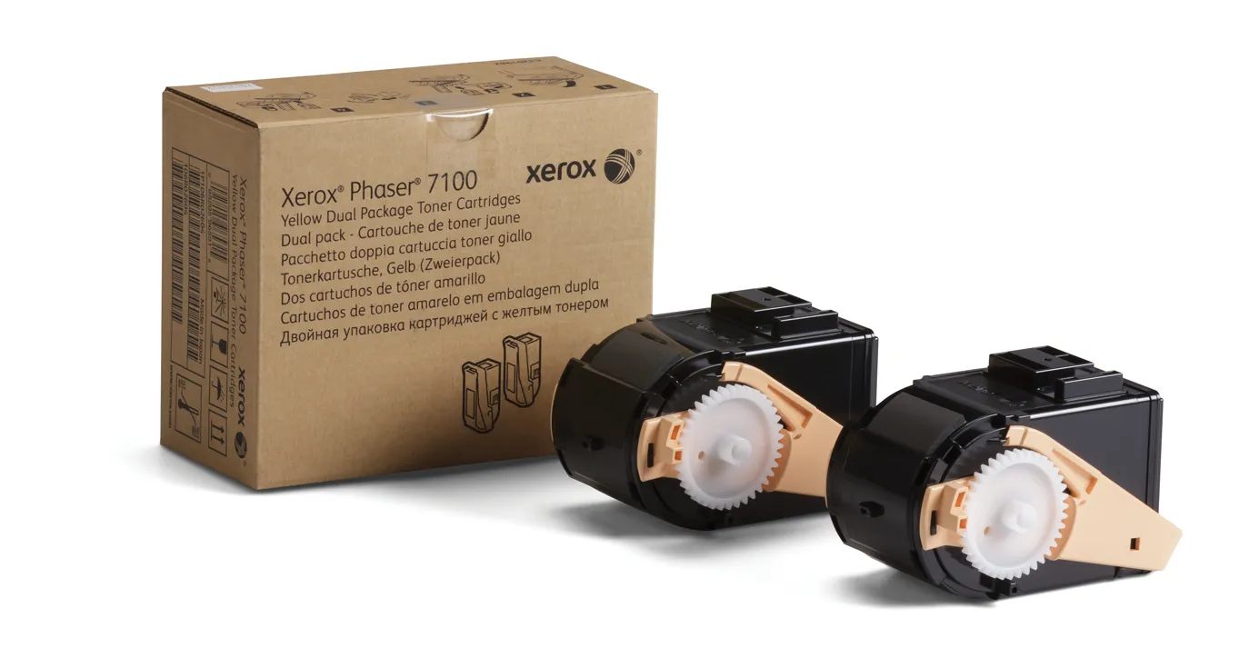 Xerox 106R02604 laser toner kit, Yellow, 2 pcs