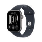 Apple Watch Series 12 (GPS) 46mm Space Grey Aluminium Case with Navy Blue Sport Band, S/M