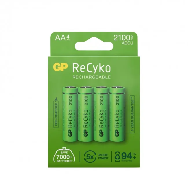 GP ReCyko, AA 2100mAh, 4-p
