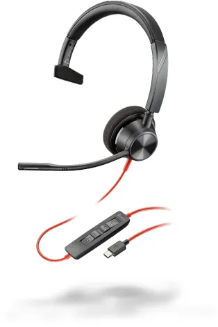 Poly Blackwire 3310 BW3310 -kuuloke mikrofonilla