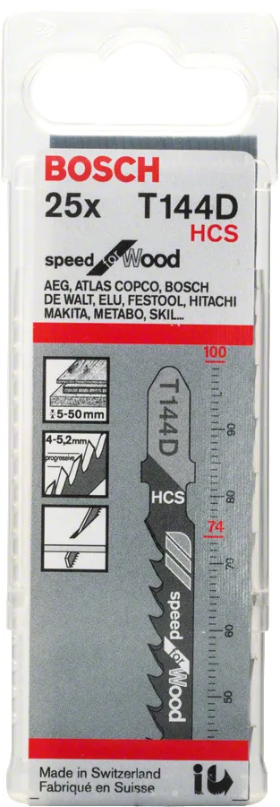 Bosch speed for Wood T 144 D - jig saw blade