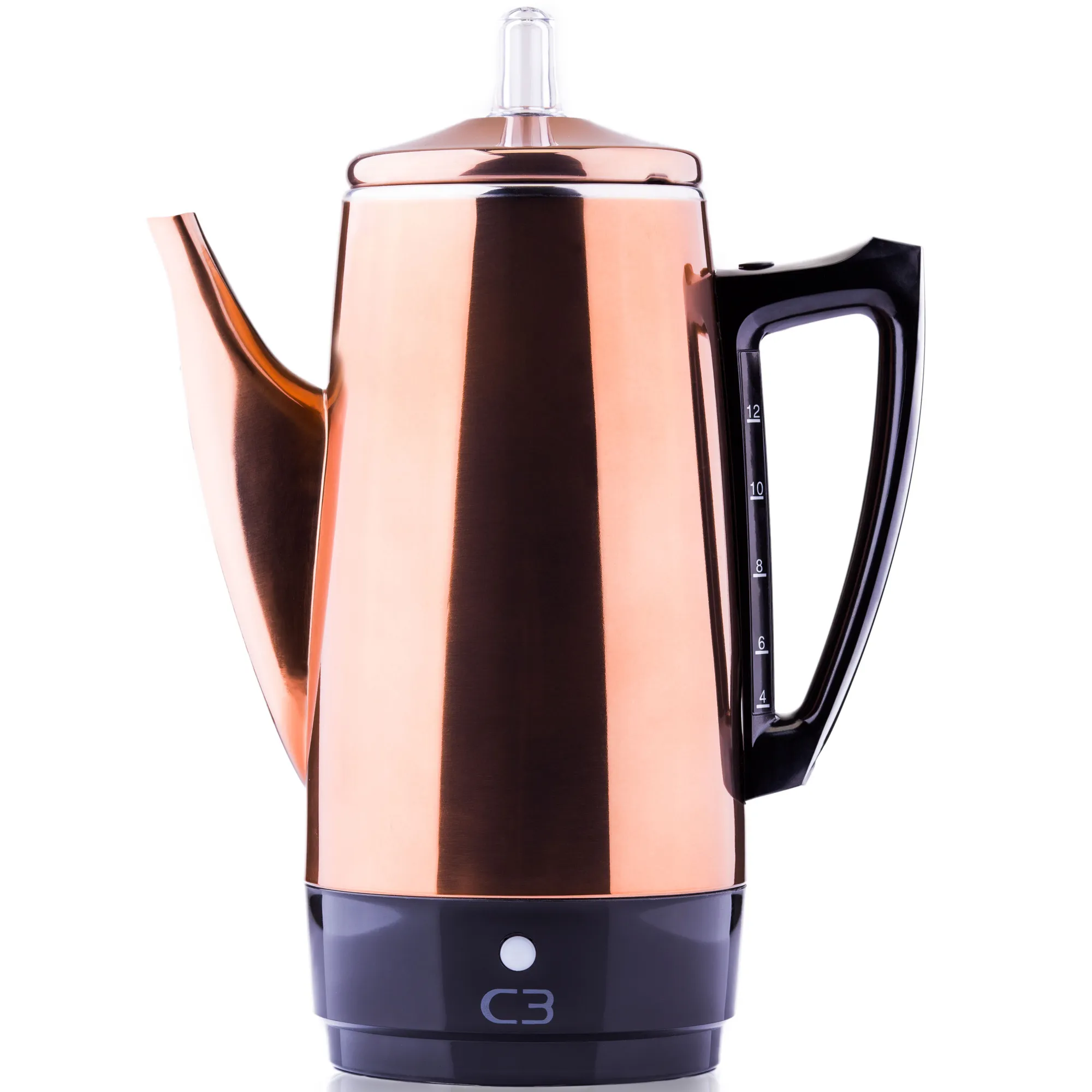 C3 Original - percolator, Copper colour, 12 cups